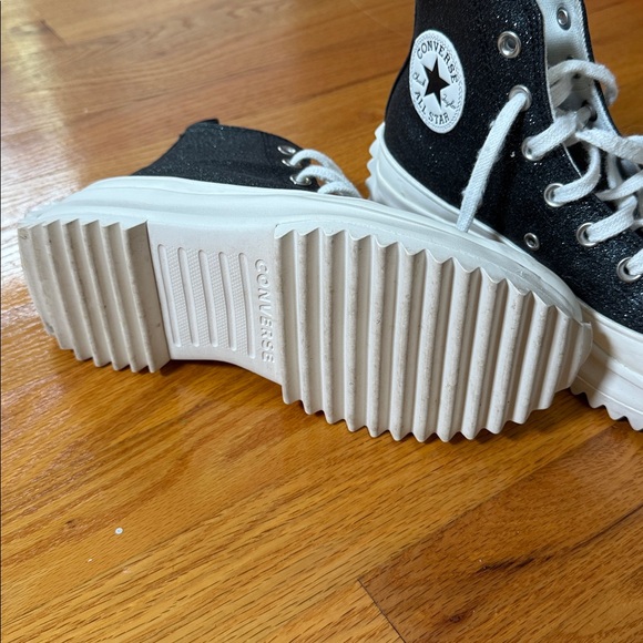 Converse Glittery Black High-Tops - Picture 3 of 5